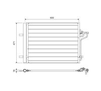 Kondensator Klimaanlage VALEO 814390 für Ford C-Max II Grand Focus III