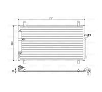 Kondensator Klimaanlage VALEO 814496