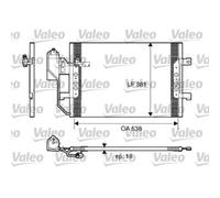 Kondensator Klimaanlage VALEO 817659 für Mercedes-Benz A
