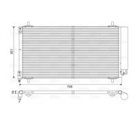 VALEO Kondensator Klimaanlage 817740 – R134a für Citroën, Peugeot