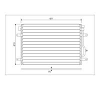 Kondensator Klimaanlage VALEO 817741 für Audi A4 B6 A6 C5 Avant Allroad