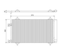Kondensator Klimaanlage VALEO 818171 für Citroën Peugeot DS C4 II 5008 Ds4 307