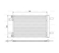 Kondensator Klimaanlage VALEO 822550 für Citroën Peugeot Opel DS Vauxhall Fiat