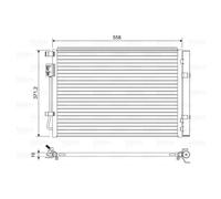 Kondensator Klimaanlage VALEO 822597 für Hyundai I20 II Active