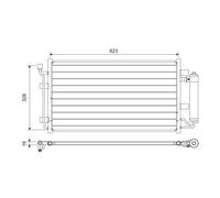 Kondensator Klimaanlage VALEO 822646