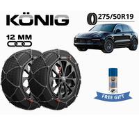 KONIG Schneeketten 12mm X12PRO Gruppe 265 275/50R19 Für Porsche Cayenne (9YA)