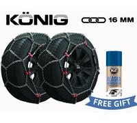KONIG Schneeketten 16 Mm 265/60R18 Gruppe 265 XB16 SUV Transporter Zugelassen