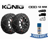Konig SUV Furgoni X12PRO Schneeketten 12 mm GR 265 265/60 R18 Schnellmontage