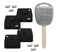 KONIKON 2X Autoschlüssel Tastenfeld Ersatz passend für Toyota Avensis Corolla RAV4 Yaris + 6X Mikrotaster Taster Neu