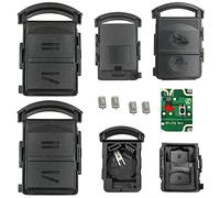 KONIKON 2X Schlüssel Gehäuse Funk Fernbedienung 2 Tasten Ersatz mit 4X Taster Autoschlüssel Mikrotaster Neu passend für OPEL Astra Corsa Meriva Agila Combo Vectra