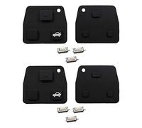 KONIKON 2X Schlüsselgehäuse Funk Fernbedienung Tastenfeld Ersatz passend für Toyota Avensis Corolla RAV4 Yaris + 6X Mikrotaster Autoschlüssel Taster Neu