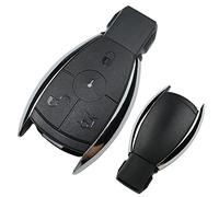 KONIKON Autoschlüssel 3 Tasten Schlüsselgehäuse Funk Fernbedienung Ersatz Gehäuse Chrom Key Neu passend für Mercedes Benz W169 W203 S203 W204 S204 W210 S210 W211 S211 W212 S212 W220 W221