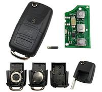 KONIKON Autoschlüssel Fernbedienung 3 Tasten Klappschlüssel 434 MHz Gehäuse Ersatz VW Volkswagen Seat Skoda Passat Golf Polo 1J0959753DA Neu