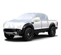 Konnfeir Halbgarage für Auto Windschutzscheibe Abdeckplane Winter Sommer Autoabdeckung wasserdicht Auto halbgarage Staubdicht Schneefest (Pickup (Crew Cab))