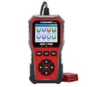 KONNWEI KW330 OBD2 Diagnosegerät Auto,EOBD Auto Diagnose mit Vollständigen OBD-II Funktionen Motor Fehlerauslesegerät,I/M Bereitschafts,Smogtest, Universal Fehlercode,für Alle OBD2 Scanner Fahrzeuge