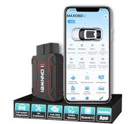 KONNWEI MAXOBD OBD2 Diagnosegerät für Auto,Bluetooth 5.2 Auto Scanner Code Leser,Fehlercode Leser & Motorprüfer, DTC-Definition, mit Lebenslangen kostenlosen Updates, kompatibel mit iOS & Android