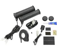 Koso Griffheizung Heizgriffekit - Heizgriffe offenes Ende für 22 mm Lenker, elektronischer Schalter mit 5 Stufen