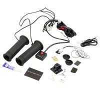 KOSO Heizgriffe 12V mit Daumengasheizung - Griffheizung Quad ATV Zubehör für 22mm Lenker - 5 Heizstufen Schnellheizfunktion Handwärmer
