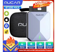 MUCAR BT200 MAX Auto-OBD2-Scanner ELM327 CANFD Bidirektionales Werkzeug 15 Reset Komplettes Systemdiagnosecode-Lesegerät Kostenloses Update fürs Leben MUCAR BT200 Max