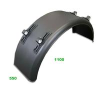 Kotflügel Breite 550 Spannweite 1100mm Konsolen für Ø42mm Tragrohr LKW Anhänger