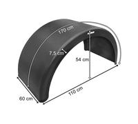 Kotflügel Radlauf LKW Anhänger 600MM