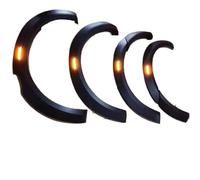 Kotflügel Radlaufleisten Set Für Ford Für Ranger T7 T8 2018 2019 Kotflügel Rad Kotflügel Außen Teile Licht Radar Loch Rad Body Kits Zubehör Tuning Radläufe Kotflügel Verbreiterung(L*ED Ranger T*7)