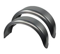 HGW Paar Kotflügel Stahlblech verzinkt für Pkw-Anhänger, einachsig - 220 mm Breite, 750 mm Spannweite