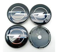 KOUNNENA 4 Stück Radnabenkappen Nabendeckel Felgendeckel Felgenkappen Radnabenabdeckung Radkappen 64mm für Opel Astra H G J Insignia Mokka Zafira Corsa