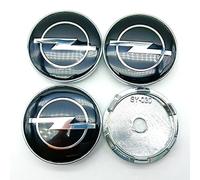 4 Stück Radnabenkappen Nabendeckel Felgendeckel Felgenkappen Radnabenabdeckung Radkappen 64mm für Opel Astra H G J Insignia Mokka Zafira Corsa