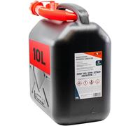 KOVA 1x Benzinkanister 10L SCHWARZ Kunststoff Dieselkanister Reservekanister Kraftstoffkanister 10 L Liter ltr Wasserkanister für Benzin Diesel Wasser AdBlue 10-Liter-Kanister Petrol Can Kanister