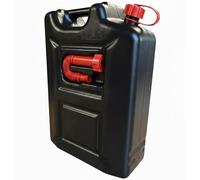 KOVA® 1x Benzinkanister 20L SCHWARZ Kunststoff Dieselkanister Reservekanister Kraftstoffkanister 20 L Liter Wasserkanister für Benzin Diesel Wasser AdBlue 20-Liter Kanister Außgießer 20 ltr A
