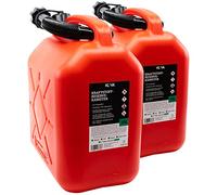 KOVA® 2x Benzinkanister 10L ROT Dieselkanister Reservekanister Kraftstoffkanister 10 Liter Wasserkanister Benzin Diesel Wasser AdBlue, Auswahl: 5 10 ltr 5L 10L 10-Liter-Kanister Kunststoff & Außgießer