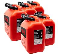 KOVA® 5x Benzinkanister 10L ROT Dieselkanister Reservekanister Kraftstoffkanister 10 Liter Wasserkanister für Benzin Diesel Wasser AdBlue, Auswahl: 5 20 20L ltr 5L 10-Liter-Kanister & Außgießer