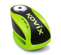 Kovix KNX10 Bremsschreiben Schloß mit Alarmfunktion für Motorrad neon-gelb 10mm Pin