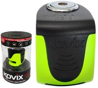 KOVIX KS6 Brems-Scheibenschloss 5,5mm | mit Alarm Fluo-Grün Motorrad/Roller