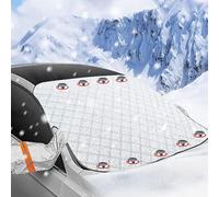 Kpfdyt für Toyota Aygo Yaris Corolla GR Camry Frontscheibenabdeckung, Auto Scheibenabdeckung Windschutzscheibe Abdeckung mit Spiegelabdeckung & 9 Magnet Fixierung Abdeckung Eisschutzfolie