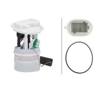 HELLA 8TF 358 106-491 Kraftstoffpumpe - Benzinpumpe - elektrisch - 4-polig - mit Dichtung/mit Tankgeber - u.a. für Dacia Duster (HS_)