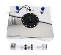 Kraftstoff-Tank Benzin-Tank Aluminium Motorsport 30 Liter silber + Geber Dash 10