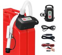 Kraftstoff Umfüllpumpe mit Auto-Stopp-Sensor, 3,2GPM Benzinpumpe Elektrische mit Batterien, Aufladbare tragbare Dieselpumpe, Multifunktions-Flüssigkeitsförderpumpe für Benzin, Diesel und Öl, Schwarz