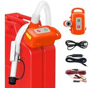 Kraftstoff Umfüllpumpe mit Auto-Stopp-Sensor, Benzinpumpe Elektrische mit Batterien, Aufladbare tragbare Dieselpumpe, Multifunktions-Flüssigkeitsförderpumpe für Benzin, Diesel und Öl, Orange