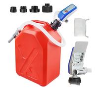 Kraftstoff Umfüllpumpe mit Auto-Stopp-Sensor, Elektrische Benzinpumpe für Kanister, 3,2 GPM Kraftstoffpumpe mit 4 Größe Tankadapter, Flüssigkeitstransfer Dieselpumpe Ölpumpe für Benzin, Diesel, Öl