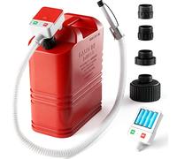 Kraftstoff Umfüllpumpe mit Auto-Stopp-Sensor, Elektrische Benzinpumpe mit 4 Größen-Adapter, Multifunktions Dieselpumpe Kraftstoffpumpe für Kanister Benzin, Diesel, Öl, Traktor, Generator, Rasenmäher