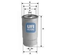 Kraftstofffilter Filtereinsatz 24.460.00 UFI für HYUNDAI ELANTRA III TRAJET