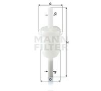 Kraftstofffilter MANN-FILTER WK 31/4