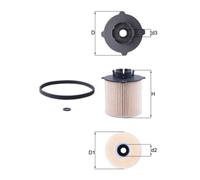 MAHLE KX 265D Kraftstofffilter für OPEL INSIGNIA A Sports Tourer (G09)