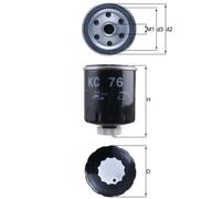 MAHLE KC 76 Kraftstofffilter