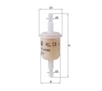 MAHLE KL 13 OF Kraftstofffilter für LADA 1200-1601