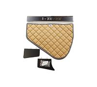 KRAM-TRUCK Armaturenbrett-Ablage, Gesteppte Abdeckung, LKW-Cockpit, TV-Rack, kompatibel mit IVECO Stralis Hi-Way S-Way 2011 und Neuer, 10 mm Schaumstoff, Kunstleder, langlebig, Dunkelbeige