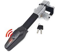 KRASER KR830 Lenkradkralle mit Alarm 120dB, Lenkradschloss Hochsicherheits, Lenkradsperre Diebstahlsicherung Universal für Auto Wohnmobil PKW