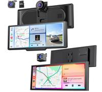 Krunia 9,26" CarPlay Bundle - 1x Carplay Display mit Rückfahrkamera + 1x Car Play Display mit 4K Front & HD Rear Dashcam, Apple CarPlay & Android Auto, OTA, Bluetooth, GPS Navigation